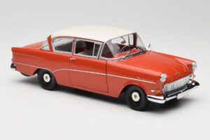 Opel Rekord P1 Rosso Minichamps 1:18 180043201 Pressofusione — immagine 6 di 8
