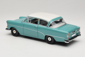 Opel Rekord P1 Blu Turchese Minichamps 1:18 180043200 Pressofusione — immagine 7 di 8