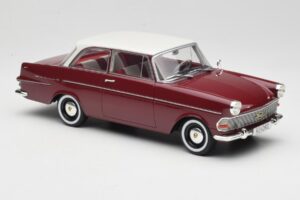 Opel Rekord P2 Rosso Scuro & Bianco BoS Models 1:18 BOS415 Resina — immagine 4 di 6