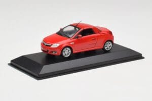 Opel Tigra TwinTop Magma Rosso Minichamps 1:43 B24910027T Pressofusione — immagine 2 di 4