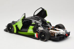 Pagani Huayra R Verde LCD 1:18 LCD18012-GR Pressofusione — immagine 5 di 8