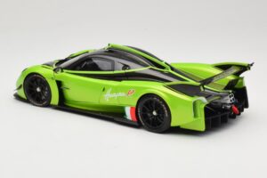 Pagani Huayra R Verde LCD 1:18 LCD18012-GR Pressofusione — immagine 7 di 8