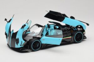 Pagani Zonda Uno Carbon Azzurro Chiaro Almost Real 1:18 850630001 Pressofusione — immagine 2 di 8