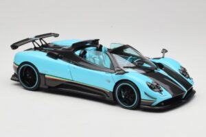 Pagani Zonda Uno Carbon Azzurro Chiaro Almost Real 1:18 850630001 Pressofusione — immagine 6 di 8