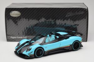 Pagani Zonda Uno Carbon Azzurro Chiaro Almost Real 1:18 850630001 Pressofusione — immagine 8 di 8