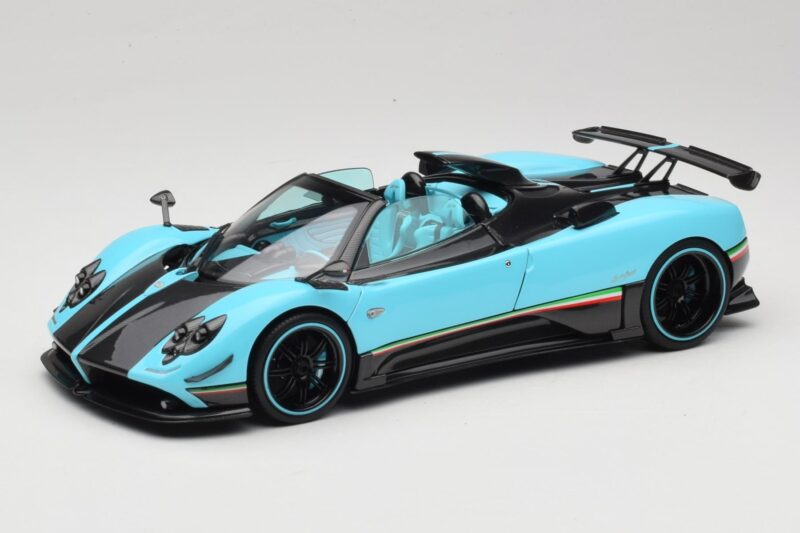 Pagani Zonda Uno Carbon Azzurro Chiaro Almost Real 1:18 850630001 Pressofusione