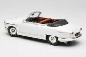 Panhard PL17 Cabriolet Bianco Solido 1:18 8174 Pressofusione — immagine 7 di 8