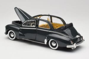 Peugeot 203 Cabriolet Nero Solido 1:18 8156 Pressofusione — immagine 5 di 8