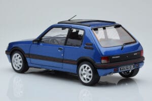 Peugeot 205 GTi 1.9 Con Tetto Apribile Miami Blu Norev 1:18 184844 Pressofusione — immagine 7 di 8