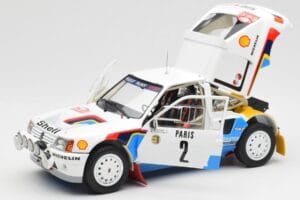 Peugeot 205 T16 #2 A. Vatanen / T. Harryman Rally Monte Carlo 1985 Norev 1:18 184864 Pressofusione — immagine 2 di 8