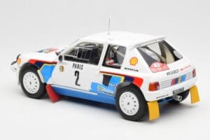 Peugeot 205 T16 #2 A. Vatanen / T. Harryman Rally Monte Carlo 1985 Norev 1:18 184864 Pressofusione — immagine 7 di 8