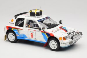 Peugeot 205 T16 Peugeot Talbot Sport T. Salonen / S. Harjanne Safari Rally 1985 Otto 1:18 OT1161 Resina — immagine 4 di 6