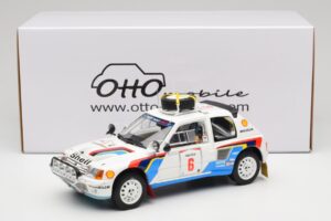 Peugeot 205 T16 Peugeot Talbot Sport T. Salonen / S. Harjanne Safari Rally 1985 Otto 1:18 OT1161 Resina — immagine 6 di 6