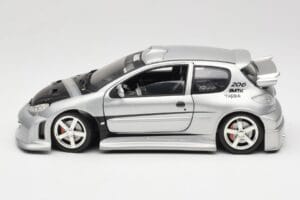 Peugeot 206 MTK Argento Solido 1:18 1817 Pressofusione — immagine 4 di 8