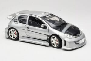 Peugeot 206 MTK Argento Solido 1:18 1817 Pressofusione — immagine 6 di 8