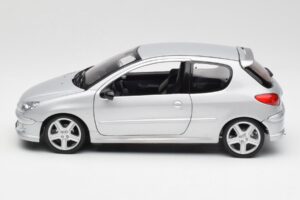 Peugeot 206 RC Aluminium Argento Norev 1:18 184726 Pressofusione — immagine 4 di 8