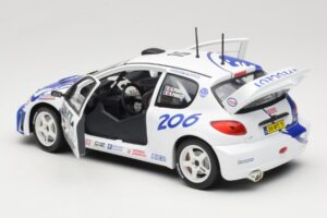 Peugeot 206 WRC #15 G. Panizzi / H. Panizzi WRC 1999 Solido 1:18 9016 Pressofusione — immagine 5 di 8
