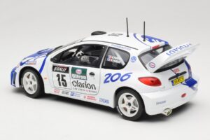 Peugeot 206 WRC #15 G. Panizzi / H. Panizzi WRC 1999 Solido 1:18 9016 Pressofusione — immagine 7 di 8