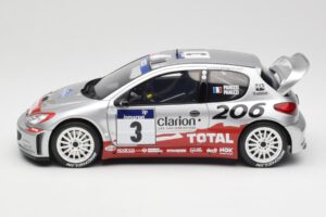 Peugeot 206 WRC #3 G. Panizzi / H. Panizzi Rally Tour de Corse 2002 Otto 1:18 OT1085 Resina — immagine 3 di 6