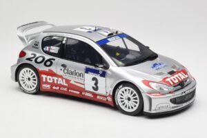 Peugeot 206 WRC #3 G. Panizzi / H. Panizzi Rally Tour de Corse 2002 Otto 1:18 OT1085 Resina — immagine 4 di 6