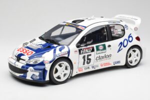 Peugeot 206 WRC G. Panizzi / H. Panizzi Tour de Corse 1999 Otto 1:12 G081 Resina