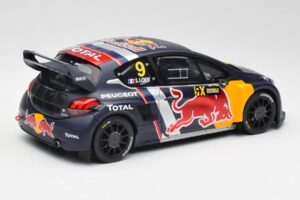 Peugeot 208 WRX #9 S. Loeb World RX of Belgium 2018 Otto 1:18 OT455 Resina — immagine 2 di 6