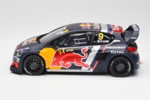 Peugeot 208 WRX #9 S. Loeb World RX of Belgium 2018 Otto 1:18 OT455 Resina — immagine 3 di 6