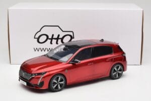 Peugeot 308 GT P5 Elixir Red Otto 1:18 OT1140 Resina — immagine 6 di 6