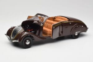 Peugeot 402 Eclipse Cioccolato Norev 1:18 184873 Pressofusione — immagine 2 di 12