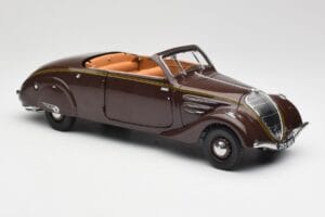 Peugeot 402 Eclipse Cioccolato Norev 1:18 184873 Pressofusione — immagine 11 di 12