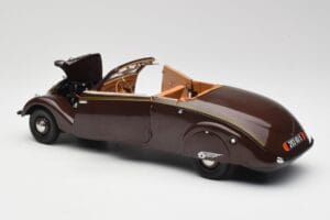 Peugeot 402 Eclipse Cioccolato Norev 1:18 184873 Pressofusione — immagine 8 di 12