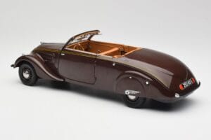 Peugeot 402 Eclipse Cioccolato Norev 1:18 184873 Pressofusione — immagine 9 di 12