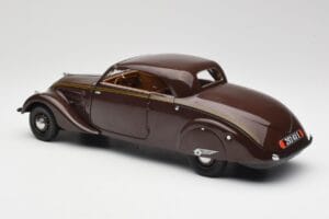 Peugeot 402 Eclipse Cioccolato Norev 1:18 184873 Pressofusione — immagine 10 di 12