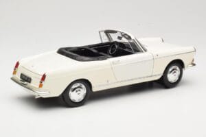 Peugeot 404 Cabriolet Bianco Norev 1:18 184746 Pressofusione — immagine 3 di 8