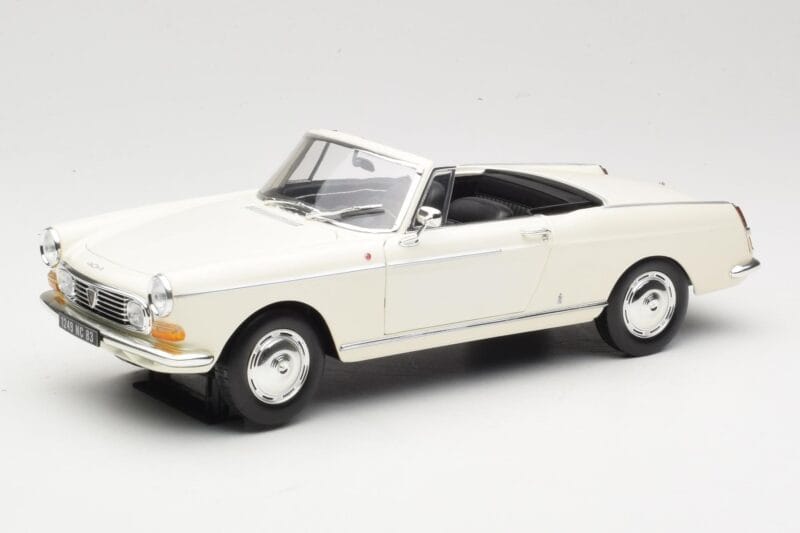 Peugeot 404 Cabriolet Bianco Norev 1:18 184746 Pressofusione