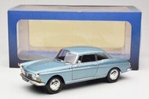 Peugeot 404 Coupe Blu Norev 1:18 184745 Pressofusione — immagine 8 di 8