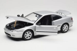 Peugeot 406 Coupe Argento Gate 1:18 01024 Pressofusione — immagine 2 di 8