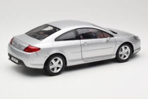 Peugeot 407 Coupe Argento Norev 1:18 184747 Pressofusione — immagine 3 di 8
