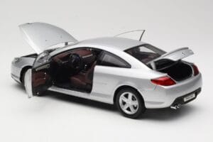 Peugeot 407 Coupe Argento Norev 1:18 184747 Pressofusione — immagine 5 di 8