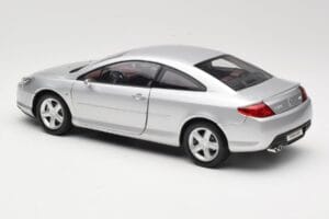 Peugeot 407 Coupe Argento Norev 1:18 184747 Pressofusione — immagine 7 di 8