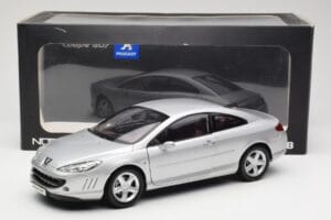 Peugeot 407 Coupe Argento Norev 1:18 184747 Pressofusione — immagine 8 di 8