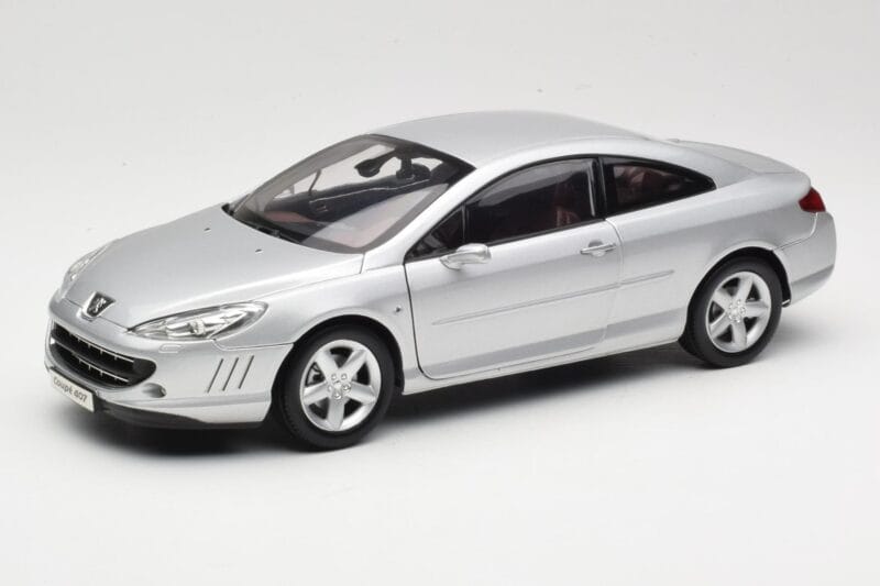 Peugeot 407 Coupe Argento Norev 1:18 184747 Pressofusione