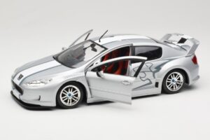 Peugeot 407 Racing Argento Solido 1:18 90642 Pressofusione — immagine 2 di 8