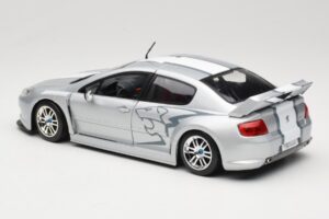 Peugeot 407 Racing Argento Solido 1:18 90642 Pressofusione — immagine 7 di 8