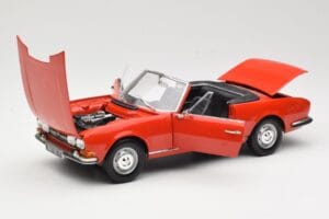 Peugeot 504 Cabriolet Rosso Norev 1:18 184754 Pressofusione — immagine 2 di 8