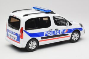 Peugeot Partner Police Blu Norev 1:18 184891 Pressofusione — immagine 2 di 6