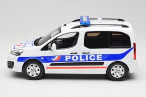 Peugeot Partner Police Blu Norev 1:18 184891 Pressofusione — immagine 3 di 6