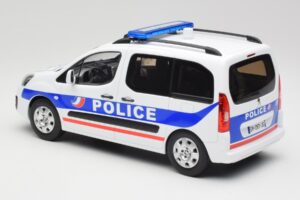 Peugeot Partner Police Blu Norev 1:18 184891 Pressofusione — immagine 5 di 6