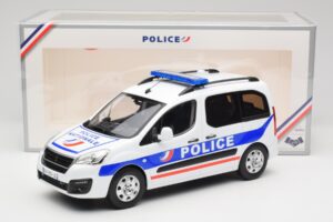 Peugeot Partner Police Blu Norev 1:18 184891 Pressofusione — immagine 6 di 6