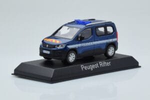 Peugeot Rifter Gendarmerie Otremer Blu Norev 1:43 479064 Pressofusione — immagine 2 di 4